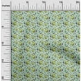 thumbnail image 2 of oneOone Cotton Cambric Light Mint Green Fabric Florals Craft Projects Decor Fabric Printed By The Yard 56 Inch Wide, 2 of 4