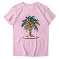 thumbnail image 4 of Blusas de Manga Corta para las Mujeres Divertida Impresión Cuello Redondo Camiseta Vintage, Blusas de Primavera para las Mujeres, 4 of 5