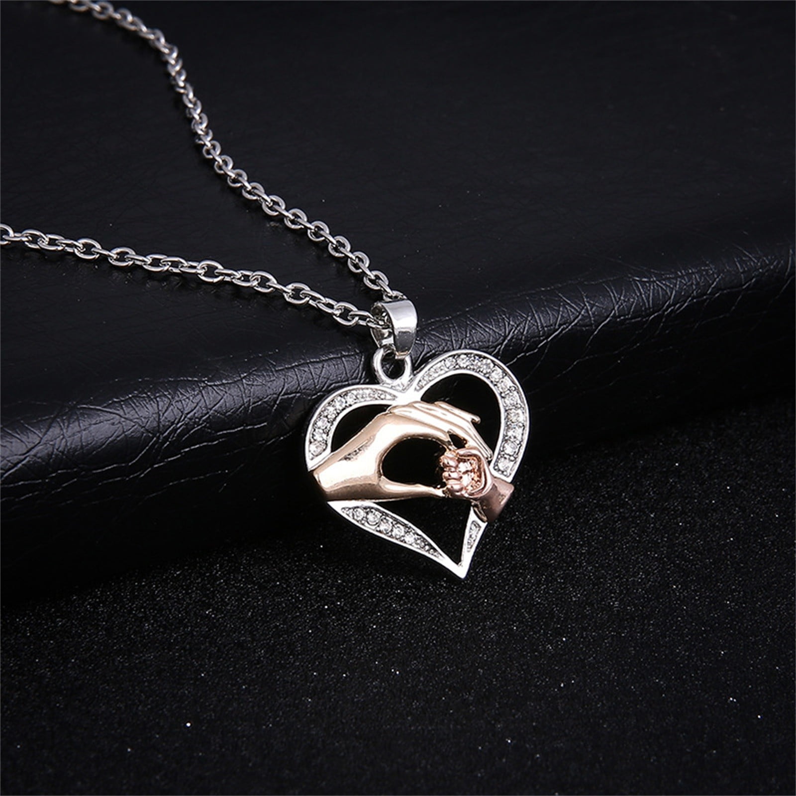 Mother and baby necklace best sale