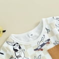 thumbnail image 5 of Bagilaanoe 2pcs Toddler Easter Outfits Baby Boy Shorts Set Short Sleeve Print T Shirt Tops + Shorts 6M 12M 18M 24M 3T Kids Casual Summer Clothes, 5 of 8