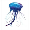 thumbnail image 3 of Ambesonne Aqua Jellyfish Duvet Cover Set, Aquatic Creature, 2-Calking, Azure Blue and White, 3 of 3