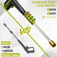 thumbnail image 6 of FOTING 5000 PSI at 3.2 GPM Electric Pressure Washer, with Total Stop System and GFCI protection,Green, 6 of 6