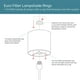 thumbnail image 3 of TRAHOO-Wire Lamp Shade Rings with European Fitter (16\u201d Diameter), Includes 2 Galvanized Steel Silver Drum Rings, Make DIY Table/Floor/Pendant Lamps, Compatible with Most IKEA & Target Lamps, 3 of 4