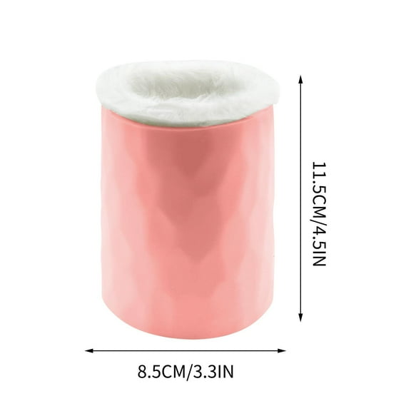 Felt and Silicone Eyeglass and Pen Holder, Minimalist Nightstand and Desktop Organizer Cup, Multifunctional Storage for Stationery, Cutlery, and Makeup Brushes