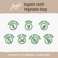 thumbnail image 5 of Amy's Organic Soup Lentil Vegetable 14.5 fl oz Pack of 4, 5 of 10