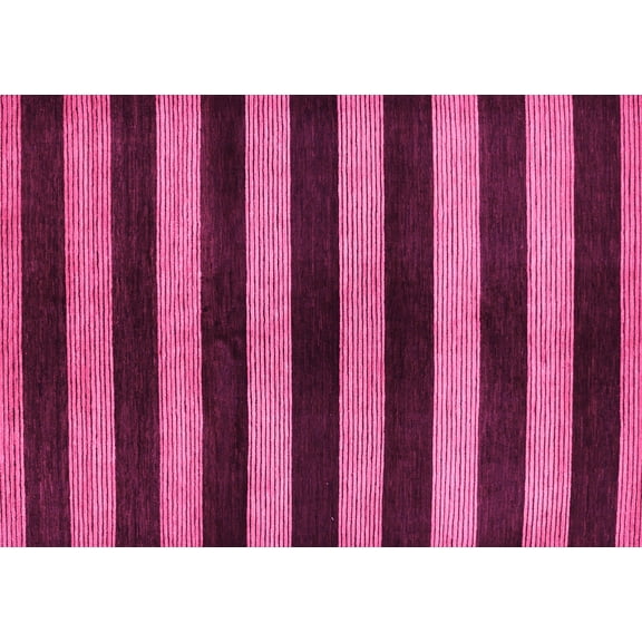 Ahgly Company Indoor Rectangle Oriental Pink Modern Area Rugs, 5' x 7'