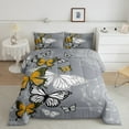 thumbnail image 2 of Castle Fairy Kids Teens Adults Flying Butterflies 3 Pieces Queen Comforter Set,Bohemian Floral Mandala Ultra Soft Bedding Sets,Boho Exotic Style Bedding Comforter Set Breathable, 2 of 8