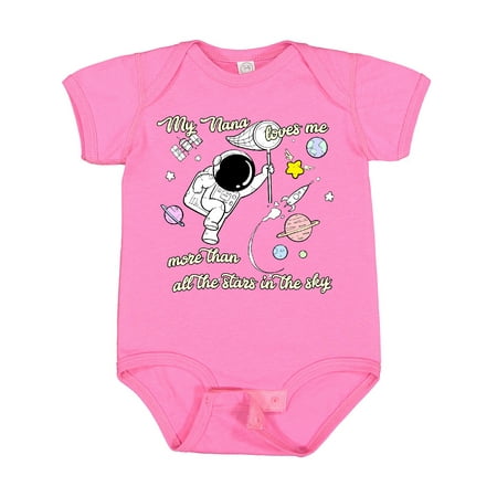 

Inktastic My Nana Loves Me Gift Baby Boy or Baby Girl Bodysuit