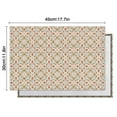 thumbnail image 6 of Beige Geometric Pattern Summer Placemats Table Placemats Set Of 4-Linen Kitchen Washable Placemats Table Mats 11.8"x17.7" Non-Slip Heat Resistant, 6 of 6