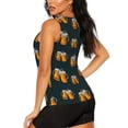 thumbnail image 3 of Balery Beer Camiseta sin mangas estampada ligera para mujer, tops de entrenamiento sin mangas, camisetas de yoga transpirables de secado rápido.-Large, 3 of 7