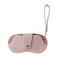 thumbnail image 2 of Estuche portátil colgante para gafas de sol con correa para la muñeca – Estuche para gafas de piel sintética con cierre a presión, soporte protector para gafas de sol y de lectura, ideal para, 2 of 6