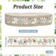 thumbnail image 2 of 10 Yards Organza Jacquard Ribbon Polyester Floral Embroidered Sequin Woven Trim Tape Flower Embroidery Fabric Applique Ribbons for Sewing Making Crafts Wedding Dresses Bridal DIY Home Decor, 2 of 5