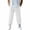 White_010, variant on Domuza Mens Cotton Linen Pants Elastic Waist and Ankle Drawstring Baggy Style Lightweight Breathable Beach Pants Black M