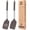 Chocolate, variant on Pack of 2 Silicone Solid Turner, Non Stick Slotted Kitchen Spatulas, High Heat Resistant BPA Free Cooking Utensils, Ideal Cookware for Fish, Eggs, Pancakes (ORANGE)