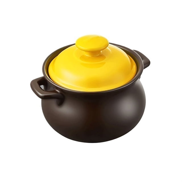 Traditional Chinese Casserole Household Soup Pot Pot Two Ears Stew Pot Non-stick Pot High Temperature Resistant for Gas Cooker