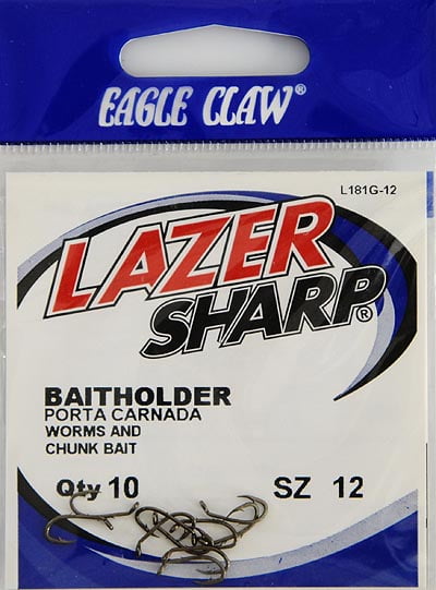 Eagle Claw L702G Lazer Sharp 10 Pack Black Circle Sea Fishing Hooks Pick a Size 