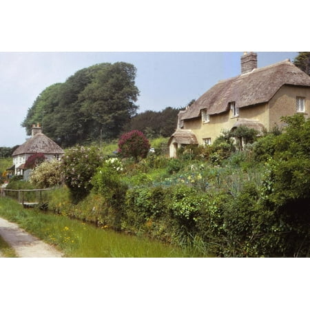 Village of Littlebredy, Dorset, 20th century Print Wall Art By CM (Best Villages In Dorset)