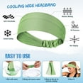 thumbnail image 2 of Lsupdaol 4 Pcs Sweat Headbands for Women Men Cooling Headbands Sweat Absorbing Athletic Wrap Moisture Wicking Sports Hair Bands for Workout, Jogging, Yoga, Cycling, 2 of 7