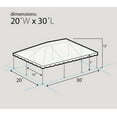 thumbnail image 2 of TentandTable West Coast Frame Outdoor Canopy Tent, Translucent White, 20 ft x 30 ft, 2 of 5