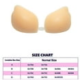 thumbnail image 2 of Women Sexy Reusable Self-Adhesive Lift Silicone Sticky Push Up Strapless Backless Invisible Bra, 2 of 6