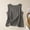 Dark Gray, variant on Women's Summer Soft Solid V-Neck Sleeveless Tank Top Loose Casual Comfy Daily Wear Cami Top Hot Pink M