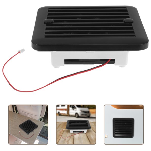 CRAFTHROU 1Jgo Ventilador De Extracción Para De Color Negro Con Ventilación Eficiente Para Refrigerador Rv
