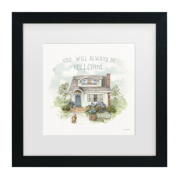 Lisa Audit 'Bohemian Blue 07' Matted Framed Art