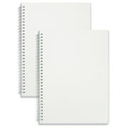 Miliko Transparent Hardcover B5 Ruled Wirebound/Spiral Notebook/Journal Set-2 Per Pack 7.1 Inches x 10 Inches(Ruled)