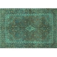 thumbnail image 1 of Ahgly Company Indoor Rectangle Persian Turquoise Blue Traditional Area Rugs, 2' x 3', 1 of 4