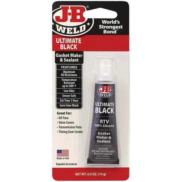 JB Weld 7441272 0.5 oz Ultimate Black RTV Silicone Gasket Maker