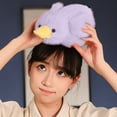 thumbnail image 4 of Loyerfyivos Stuffed Duck, Plush Stuffed Duck Toy,Weighted Plush Cute Duck Stuffed Animals,Huggable,Duck Plush Pillows Lying Duck Plush Toy Purple Duck Plushie Gifts for Kids Christmas Valentine's Day, 4 of 9