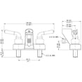 thumbnail image 3 of Builders Shoppe 3210BZ/4120BZ RV/Motorhome Replacement Non-Metallic Two Handle Tub Shower Faucet Valve Diverter with Matching Hand Held Shower Set Brushed Bronze Finish, 3 of 6