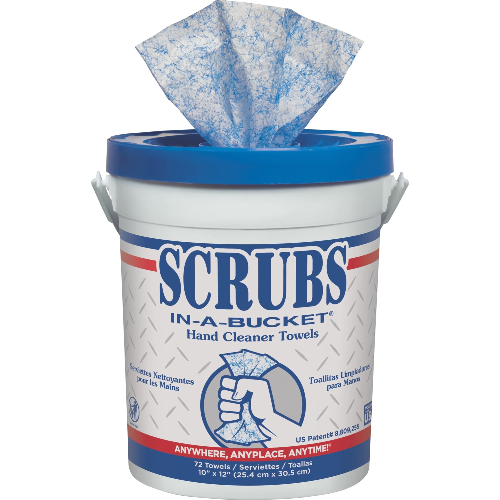 SCRUB 42272 Hand Cleaner Towels, 72/Container, Citrus