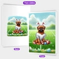 thumbnail image 2 of Happy Easter Hello Spring Brussels Griffon Playing Football 5x7in Folded Greeting Card Griff Dog Lover Single Note Card with Envelope - 13003, 2 of 5