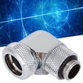 thumbnail image 4 of Water Cooled Connector, Water Cooled Adapter 360 Degree Rotating Strong Friction Easy To Install External G1/4  for Computer Water Cooling Black,Silver, 4 of 8