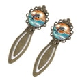 thumbnail image 2 of Dolphin Vintage Copper-Colored Lace Bookmarks: Stainless Steel Book Accessories, Gift Set for Readers and Book Lovers, 2 of 5