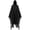 A48 Black, variant on Adult Tattered Hooded Cape Distressed Ragged Poncho Creepy Short Cloak for Men Women Zombie Grim Reaper Witch Cosplay Spooky Halloween Costume Props