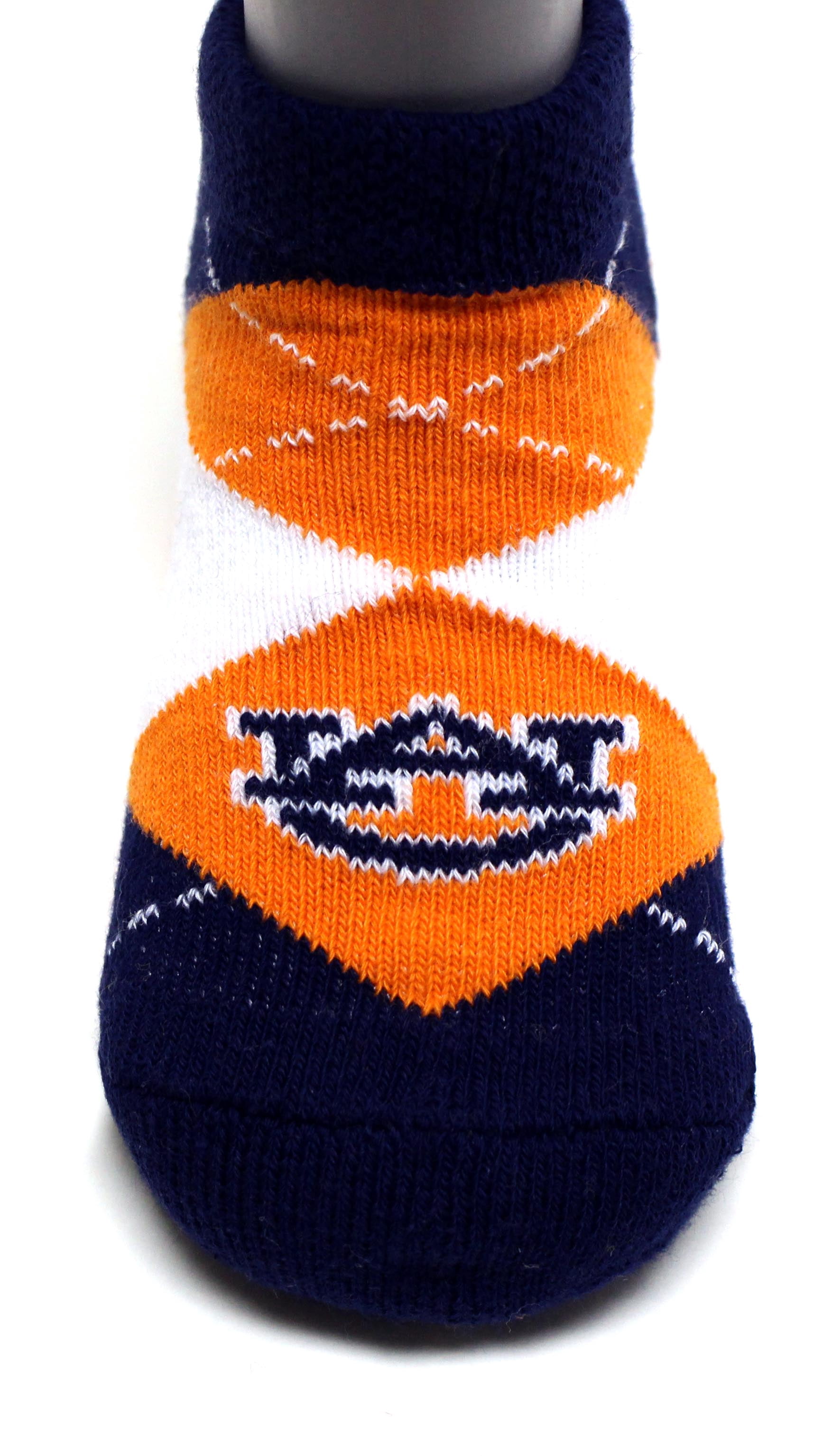 Auburn Tigers Baby Argyle No Show Sock