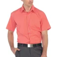 thumbnail image 2 of Omega Men's Short Sleeve Dress Shirt (Coral, L), 2 of 4