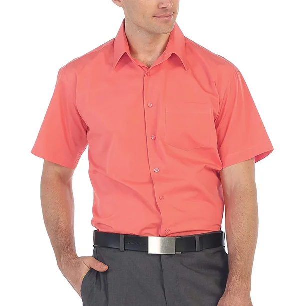 coral mens dress shirt short sleeve Port Authority Men's Coral Reef Short Sleeve UV Dockside Shirt