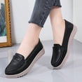 thumbnail image 5 of Big Size Women's Casual Loafers Slip On Leather Shoes Lightweight Walking Shoes Moccasins Classic Penny Loafer Flats Boat Shoes, 5 of 10