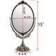 thumbnail image 2 of Espejo de maquillaje JUXYES de metal vintage con soporte, 2 of 4