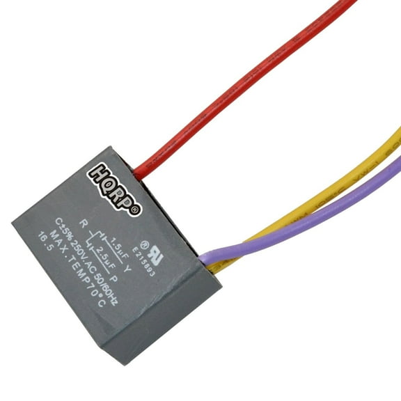 HQRP Capacitor for Hampton Bay Ceiling Fan CBB61 1.5uf 2.5uf 3-Wire