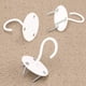 thumbnail image 1 of Paquete de 2 ganchos de techo montados en la pared blancos, ganchos de suspensión de placa de metal, gancho de techo de hierro para colgar plantas/perchas/cestas/comederos de pájaros/linternas, 1 of 2
