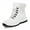White, variant on YOURDIARY Snow Boots Women Winter Warm Waterproof Anti-Slip Ankle-High Boots Deep Tread Sole Faux Fur Lined Hiking Outdoor Comfortable