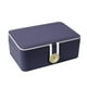 thumbnail image 1 of Organizador de viaje de joyería Yuyangstore Caja de almacenamiento de joyas Cuero de PU Azul oscuro, 1 of 3