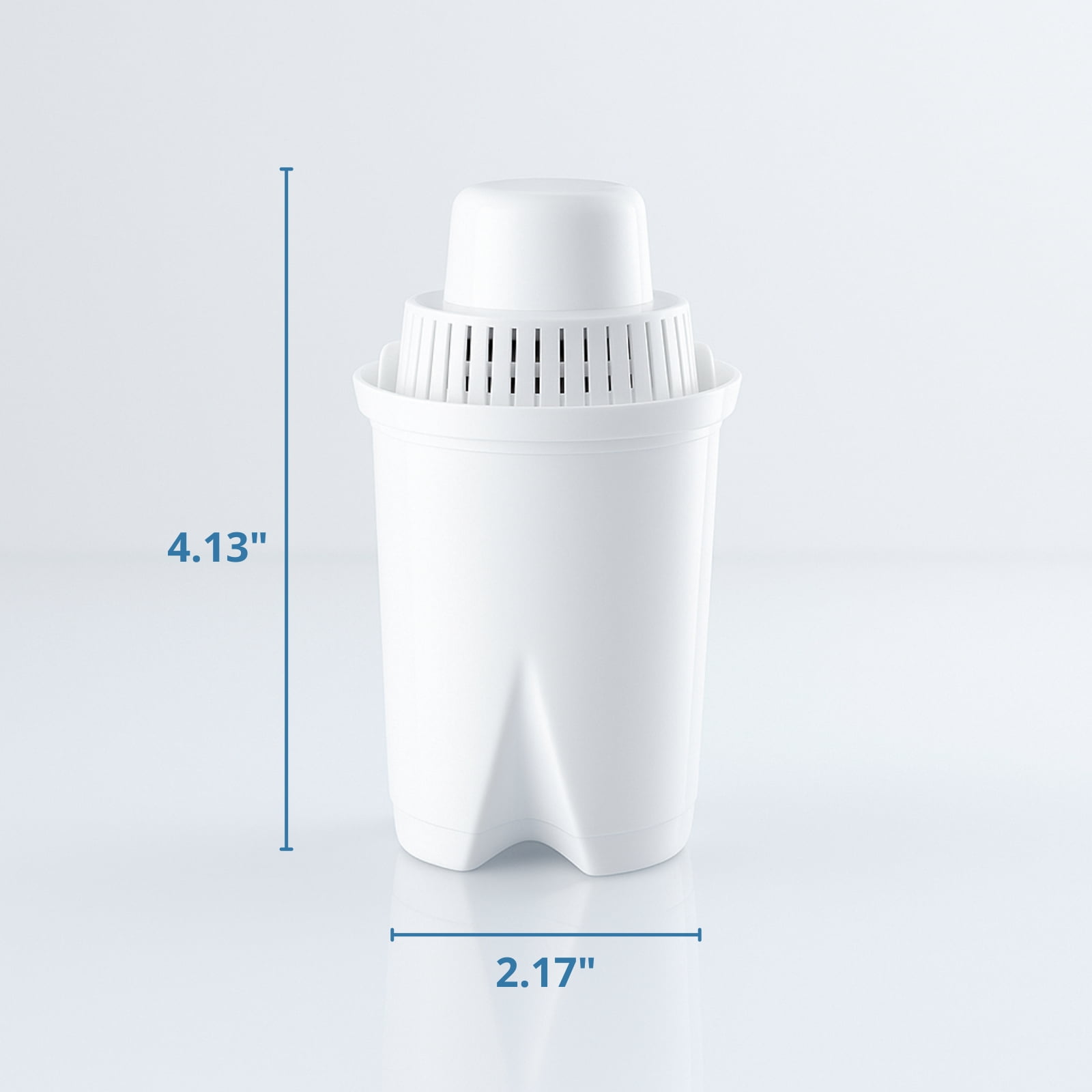 Nispira B15 Universal Water Filter Compatible with Brita Pitchers (Standard/Everyday/UltraMax), 45-Gallon (≈170 L) Capacity, Reduces Chlorine, Lead, Odor, Hardness & Limescale, BPA-Free, 9 Pack