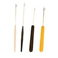 thumbnail image 3 of Maoww Crochet Kit for Beginners Plastic Handle DIY Craft Set Sewing Tool Pulling Hook Loop Needle Hair Extensions for Sweater Yarn medium black, 3 of 7