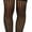 Vertical Pin Stripe Opaque Top - Black, variant on ToBeInStyle Women's Vertical Stripe Stockings - Black - One Size