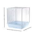 thumbnail image 2 of 1pc Luxury Square Bird Cage, Thickened Standing Bird Cage, Parrot Breeding Cage, 2 of 4